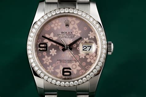 rolex flower dial price|rolex datejust 116244.